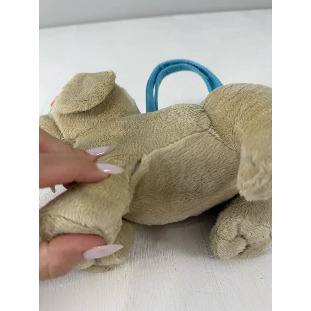 Gymboree Girl Beach Puppy Plush Purse Tropical-Bloom Tan Lab Labrador Dog 2010